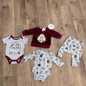NWT Harry Potter Baby Outfit Set - 3m